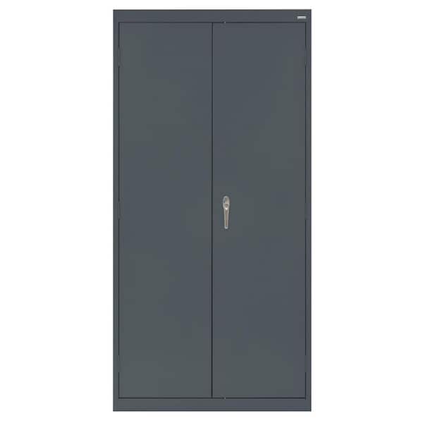 Sandusky Classic Series Steel Freestanding Garage Cabinet in Charcoal (36 in. W x 72 in. H x 18 in. D)