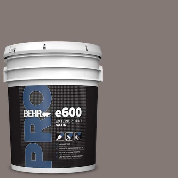 BEHR PRO 5 gal. #N140-5 Complex Gray Satin Exterior Paint
