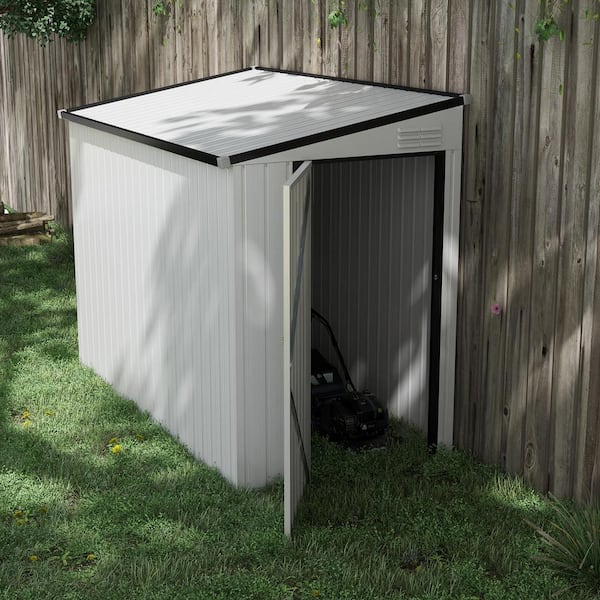 Misopily 4 ft. x 7.7 Metal Shed with 1-Door Storage Shed Lean to