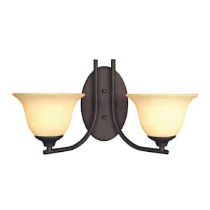 Kings Canyon 2-Light Oil Rubbed Bronze Wall Fixture