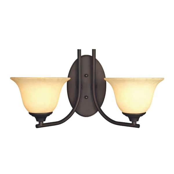 Westinghouse Kings Canyon 2-Light Oil Rubbed Bronze Wall Fixture