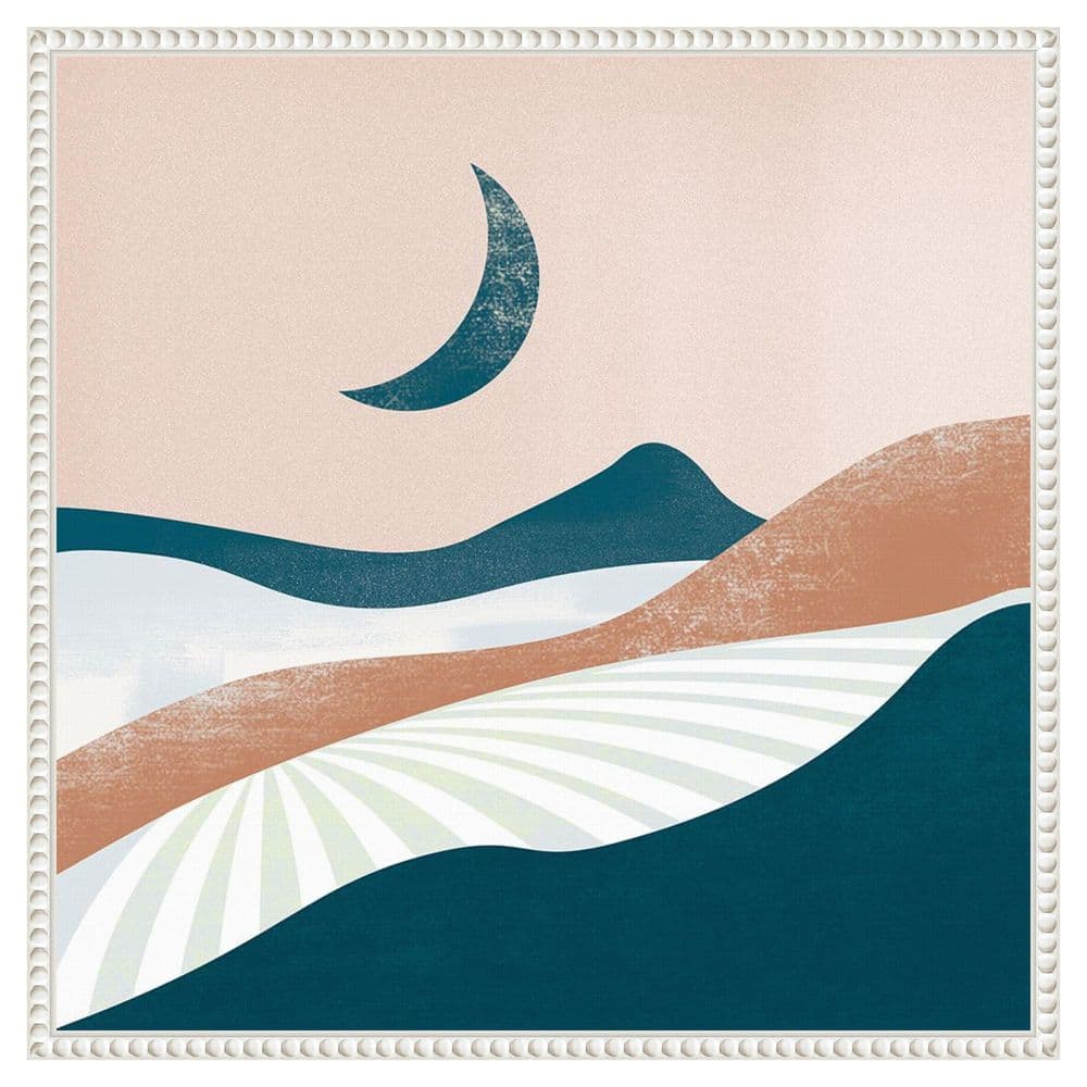 Peaceful Landscape II by Arctic Frame Canvas 1 Piece Floater Frame Canvas Giclee Abstract Art Print 22 in. x 22 in. price history on PriceWatchPro