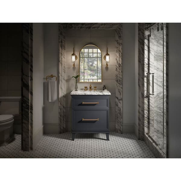 KOHLER Artifacts 30 in. W x 21.89 in. D x 34.49 in. H Bath Vanity Cabinet without Top in Slate Grey