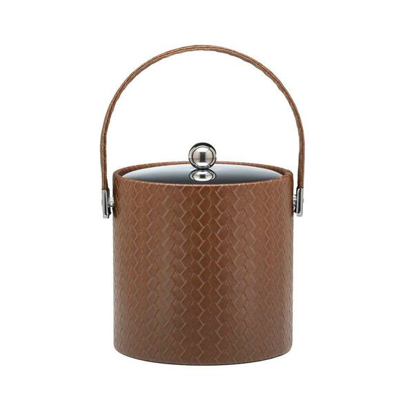 San Pinecone 3 Qt. Ice Bucket with Stitched Handle, Metal Lid-46173 - The Home Depot