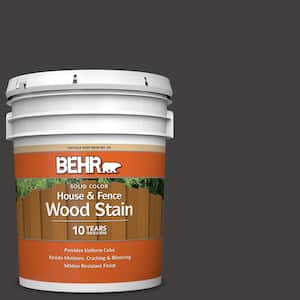 5 gal. #N510-7 Blackout Solid Color House and Fence Exterior Wood Stain