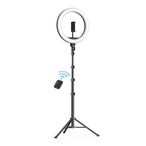 72 in. RGB Ring Light with Stand and Phone Holder 38 Color Modes Stepless Dimmable for Makeup Photo Video
