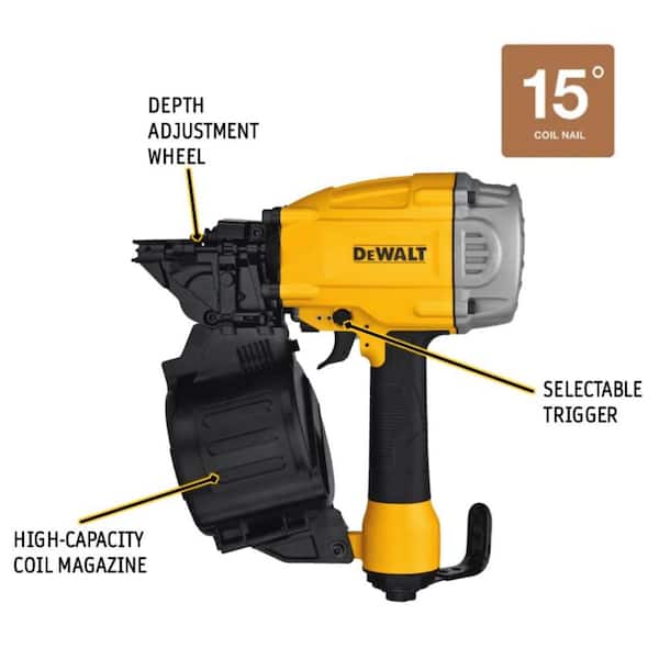 Pneumatic 15° Coil Framing Nailer