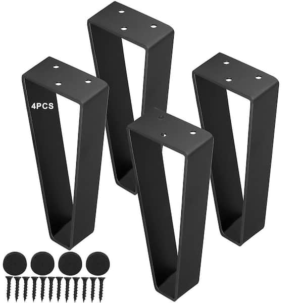 Angel Sar 4 Pcs Metal Triangular Furniture Legs, DIY Heavy Duty Desk Replacement Legs for TV Table Cabinet Sofa Stand Legs (8 in)