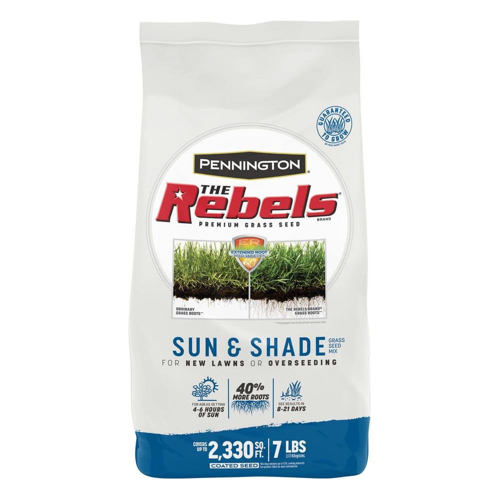Pennington - Rebels 7 lbs. 2,330 sq. ft. Sun and Shade Grass Seed Blend