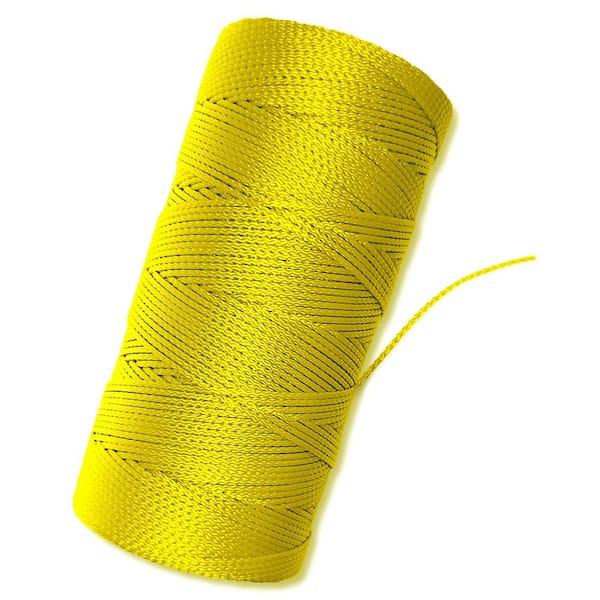 Angel Sar 1000 ft. Braided Nylon String for Gardening or Masonry Fluorescent Yellow