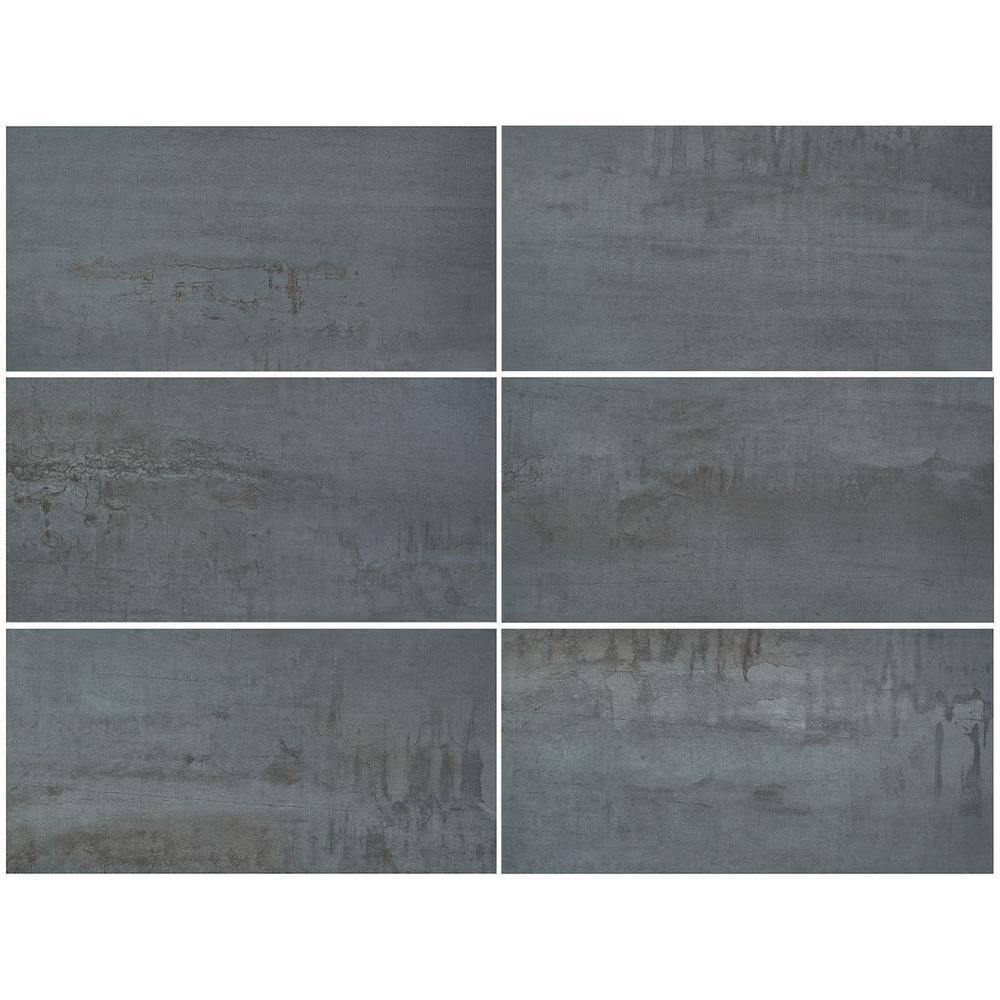 Angela Harris Chrome Matte Concrete-Look Luxury Vinyl Floor Tile