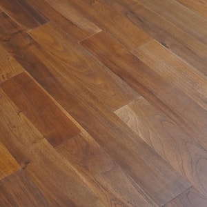 Rome Teak 1/2 in. T x 5 in. W Tongue and Groove Wire Brushed Engineered Hardwood Flooring (26.25 sq. ft./Case)