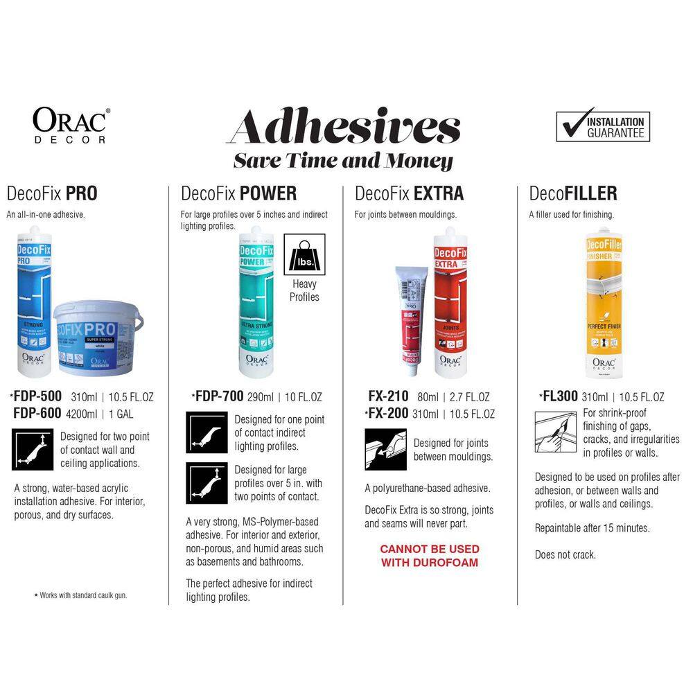 Primed White 2.75'' Polystyrene Baseboard Moulding Set