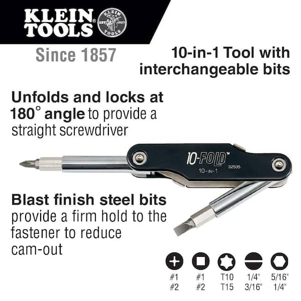 10-Fold 10-in-1 Screwdriver/Nut Driver