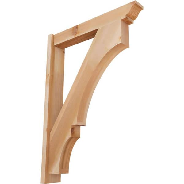 Ekena Millwork 6 in. x 42 in. x 30 in. Western Red Cedar Balboa Traditional Smooth Outlooker