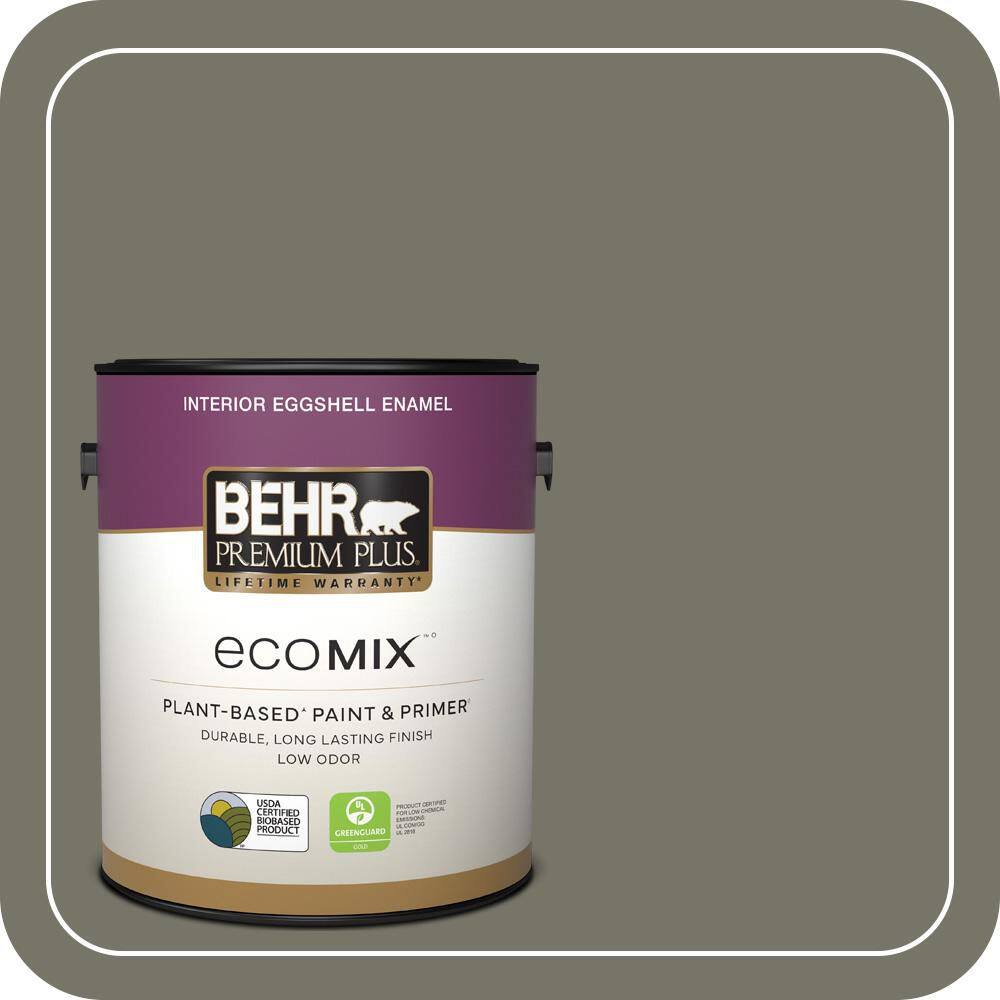 1 gal. #BXC-44 Pepper Mill Eggshell Enamel EcoMix Plant-Based Interior Paint & Primer price history on PriceWatchPro