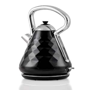 Cleo Collection 7.1-Cup Black Electric Kettle with Boil-Dry Protection and Auto Shut-Off