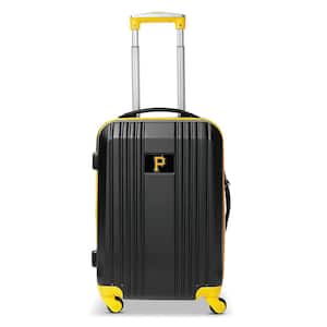 MLB Pittsburgh Pirates 21 in. Hardcase 2-Tone Luggage Carry-On Spinner Suitcase