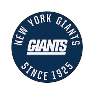 Navy 2 ft. 3 in. Round New York Giants Vintage Area Rug