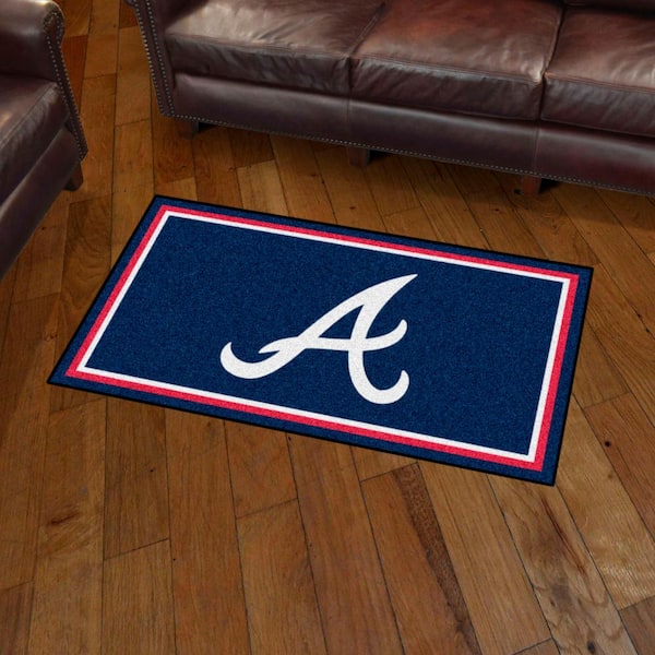 Atlanta Braves 3' x 5' Polyester Flag, Pole and Mount