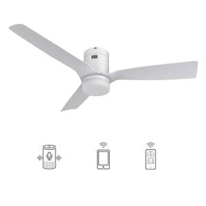 Striver 48 in. Dimmable LED Indoor/Outdoor White Smart Ceiling Fan with Light and Remote, Works with Alexa/Google Home