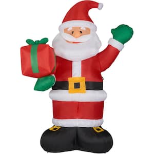 10 ft. Santa Claus with Gift Bag Christmas Inflatable with Lights