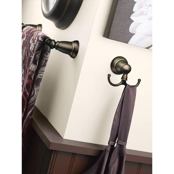 Banbury Double Robe Hook in Mediterranean Bronze (2-Pack Combo)