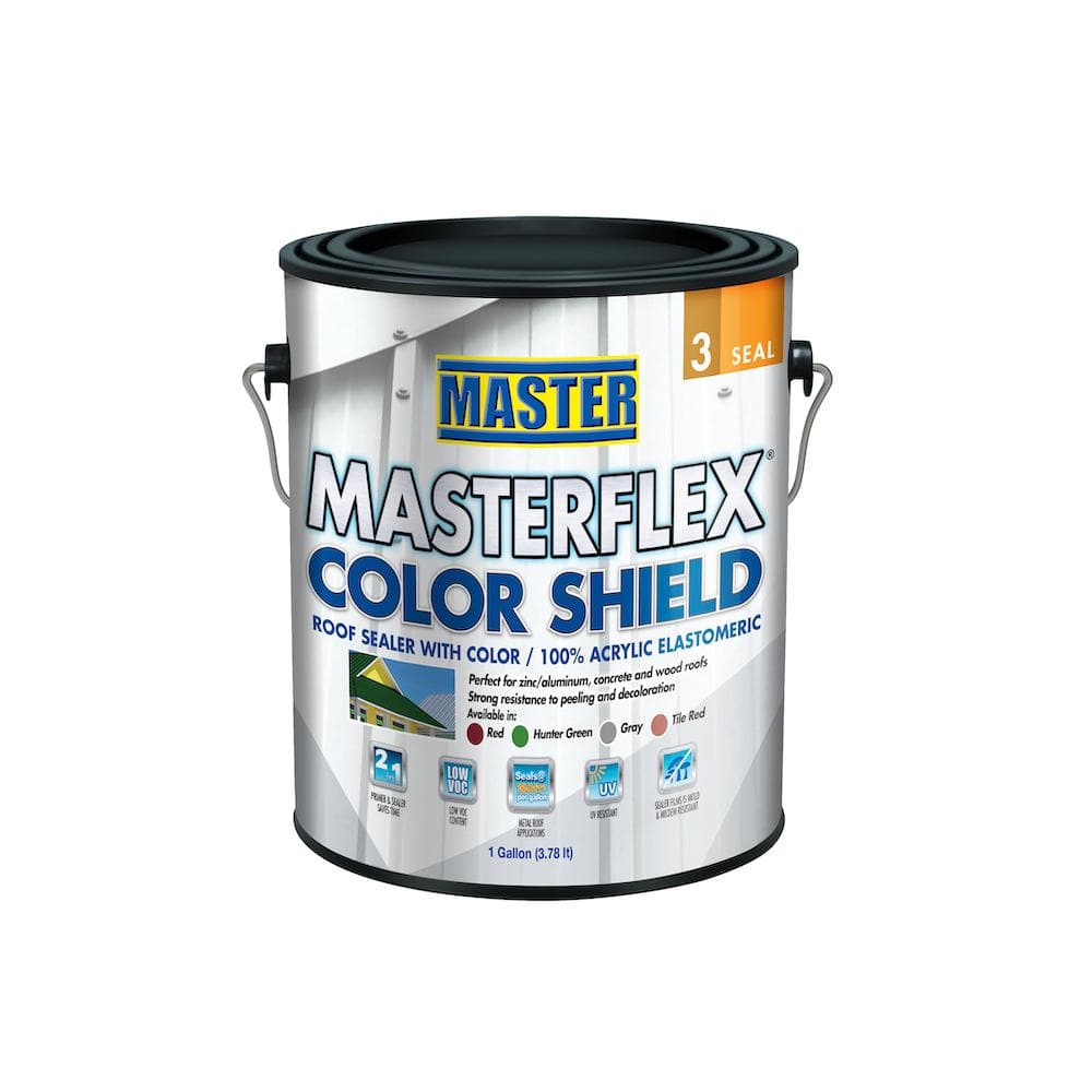 Reviews For Master Products 1 Gal Red Colorshield Roof Coating Sealer Pg 1 The Home Depot