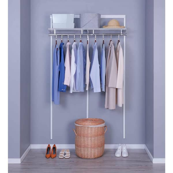 Everbilt Genevieve 4 ft. Adjustable Closet Organizer Long Hanging