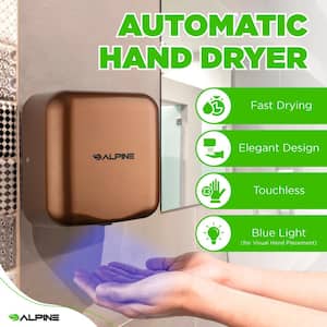 Hemlock Copper 120-Volt High Speed Dry Commercial Automatic Electric Hand Dryer