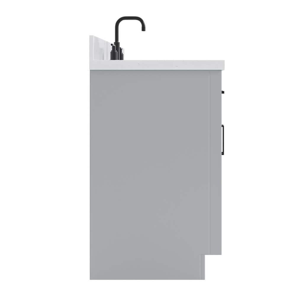 Hepburn 60" Gray Freestanding Single Basin Vanity Set