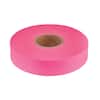 Pink Flagging Tape, 1-1/8in x 150ft