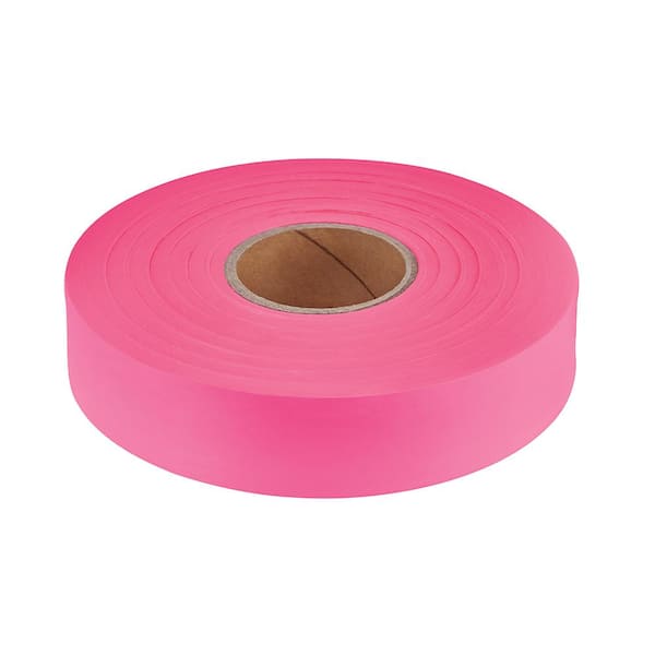 Empire 1 in. x 600 ft. Pink Flagging Tape