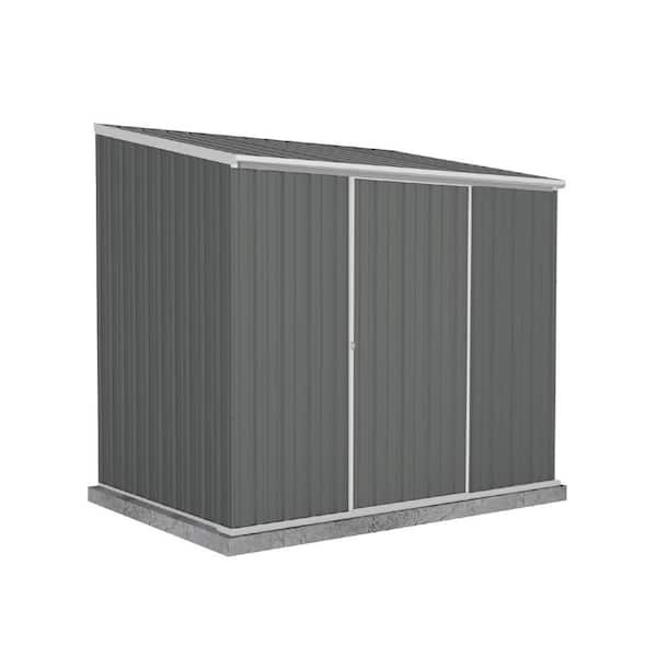 ABSCO EZI Slider 7 ft. W x 5 ft. D Metal Storage Shed in Woodland Gray with SNAPTiTE assembly system (39 sq. ft.)