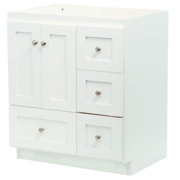 Shaker 30 in. W x 21 in. D x 34.5 in. H Bath Vanity Cabinet without Top in Winterset