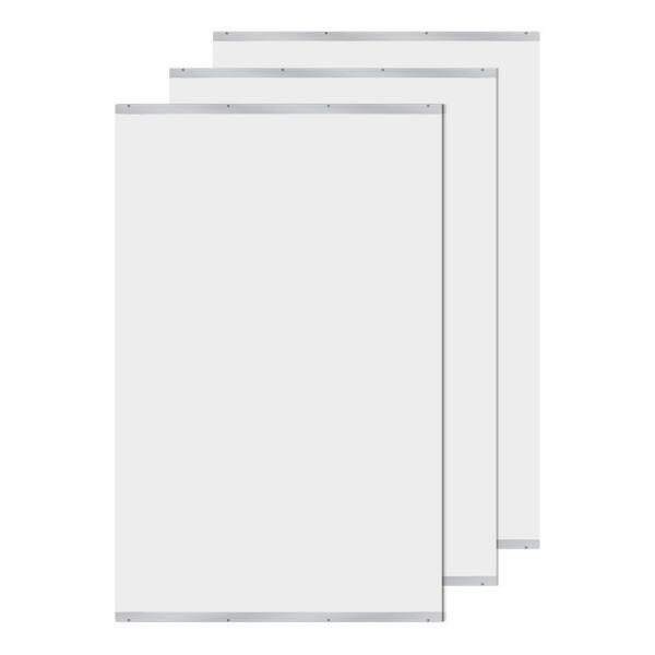 LuxHomez 46 in. W x 72 in. H Rectangular Frameless Tempered HD