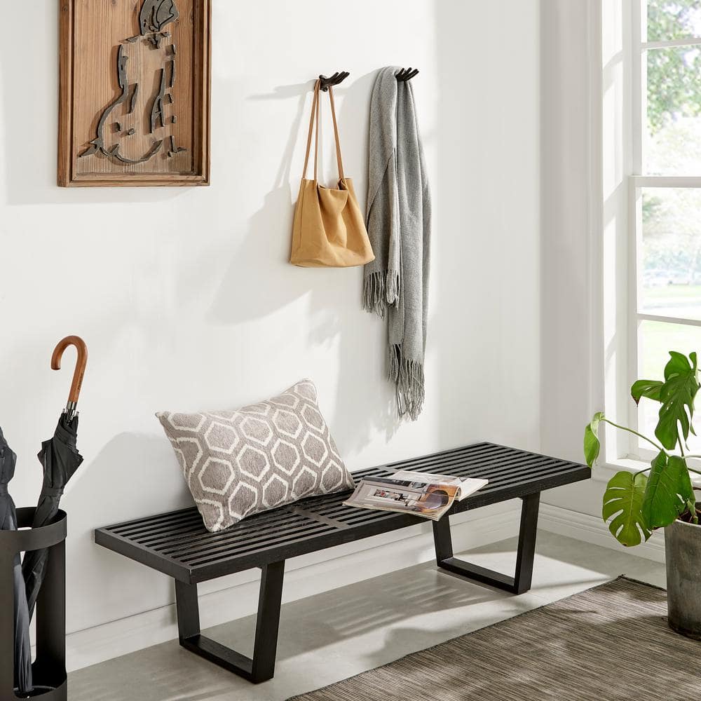 Palms Up Dark Brown Cast Iron Wall Hooks Set