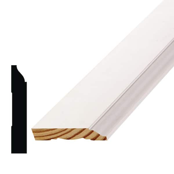 WM 623 9/16 in. x 3-1/4 in. x 144 in. Primed Finger-Jointed Pine Base Moulding Pro Pack (10-Pack) WM 623 9/16 in. x 3-1/4 in. x 144 in. Primed Finger-Jointed Pine Base Moulding Pro Pack (10-Pack)
