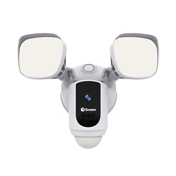 Swann Outdoor Wi-Fi Camera with Motion Activated Floodlight, White