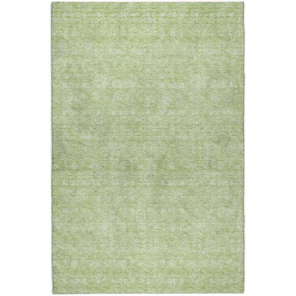 Dream Shag Premium Machine Washable Abstract ADS703 Aloe 9 ft. x 12 ft. Area Rug