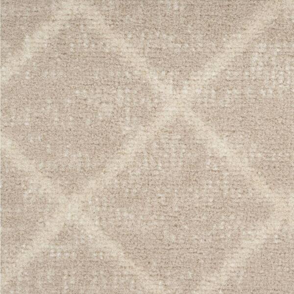8 ft. x 10 ft. Beige and Ivory Moroccan Power Loom Area Rug