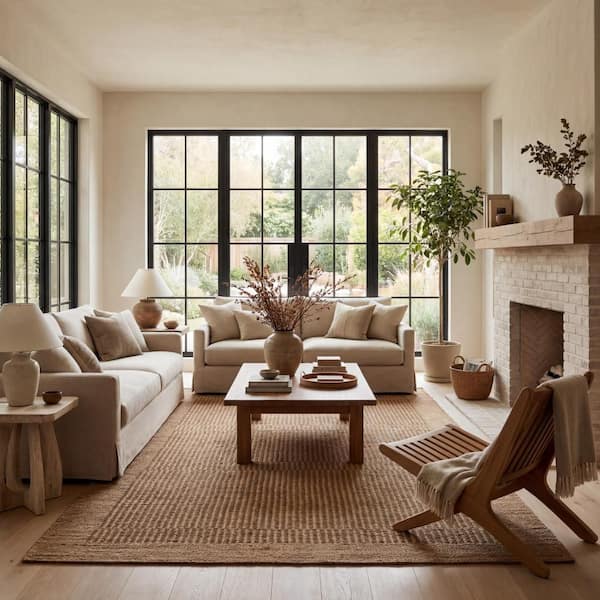 Nadira Striped Moroccan Jute Area Brown 3 ft. x 5 ft. Indoor Area Rug