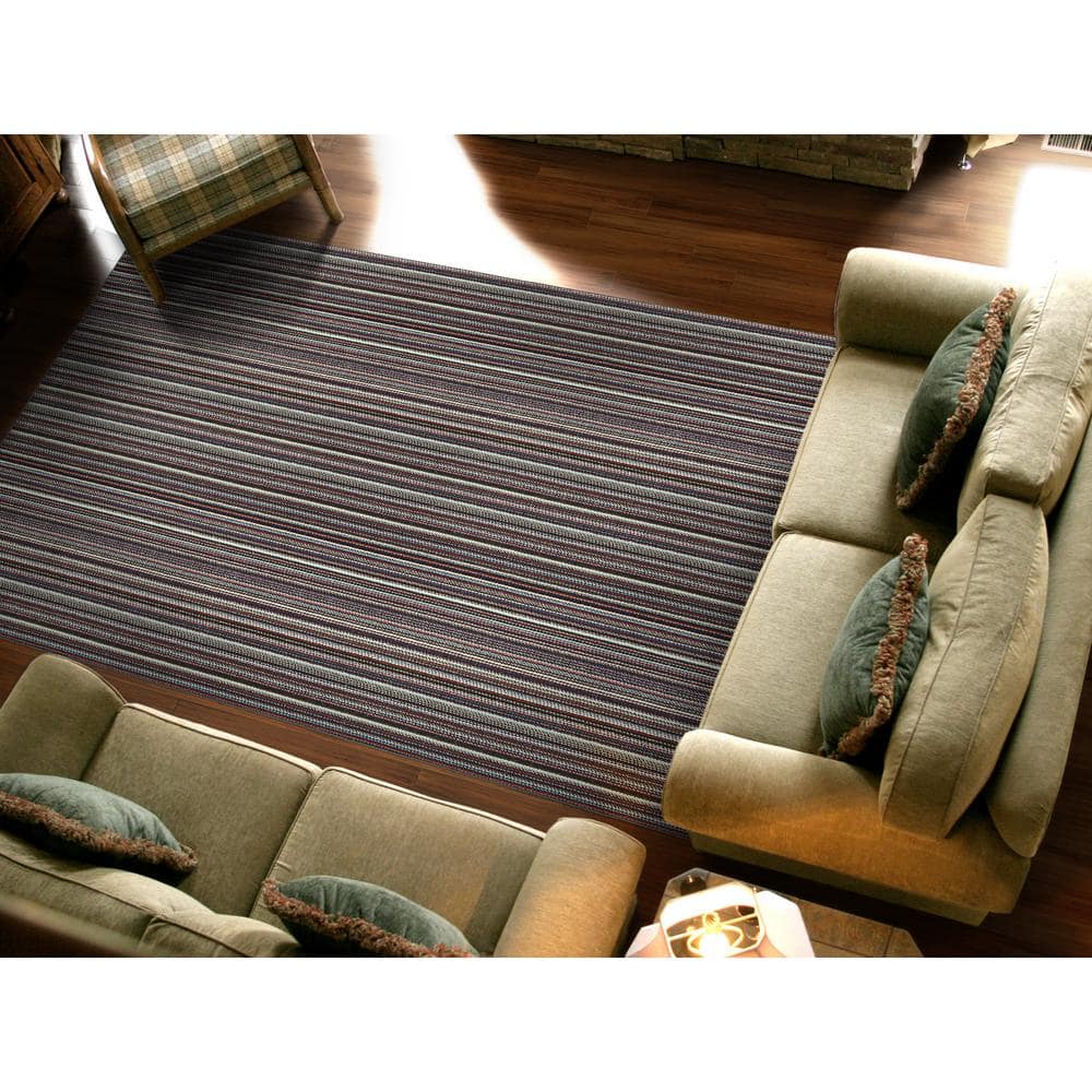 Carnival Multicolor Stripe 9' x 12' Tufted Area Rug