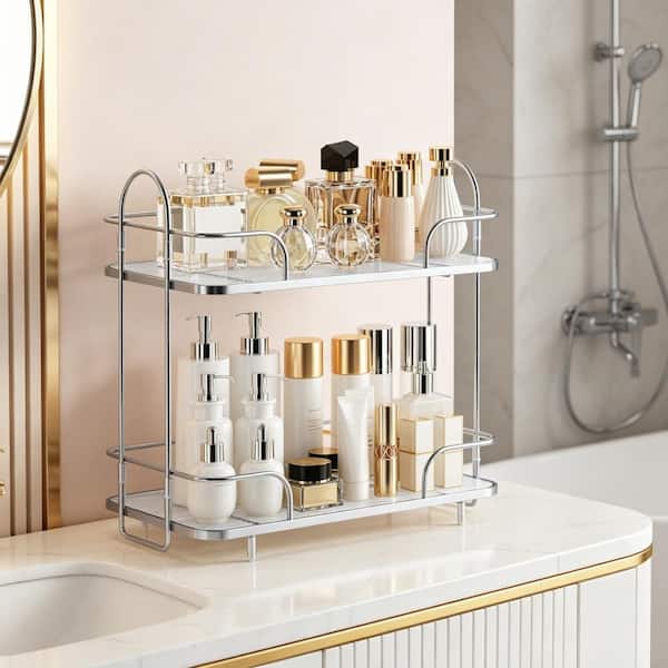 Whatseaso 13 in. W x 12.4 in H x 6.5 in. D Metal in Silver Over