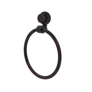 Venus Collection Towel Ring with Twist Accent in Venetian Bronze