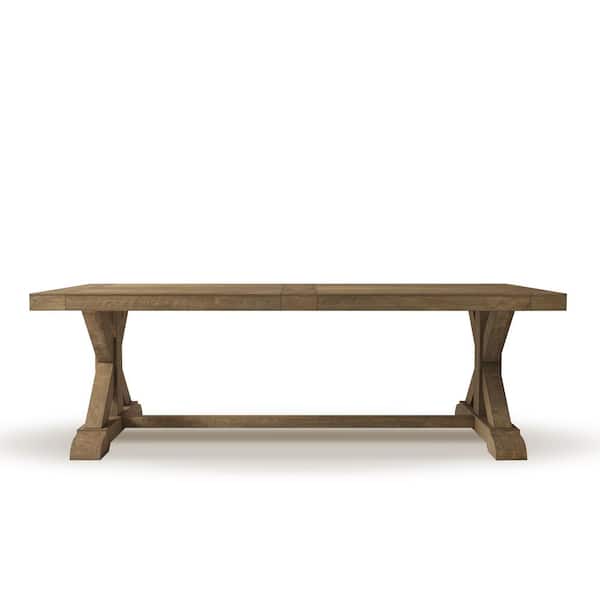 Urban Woodcraft Madera 120 in. Natural Wood Rectangle Dining Table