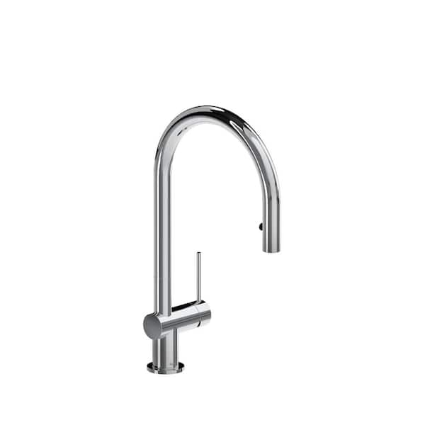 Azure Single-Handle Pull-Down Sprayer Kitchen Faucet in Chrome