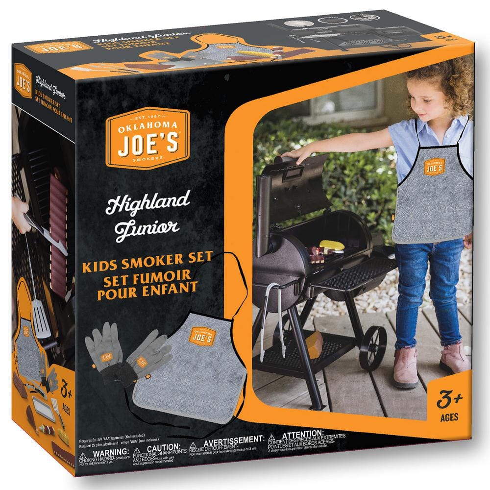 Oklahoma Joes Kids Pretend Play Smoker with Realistic Steam and Accessorie