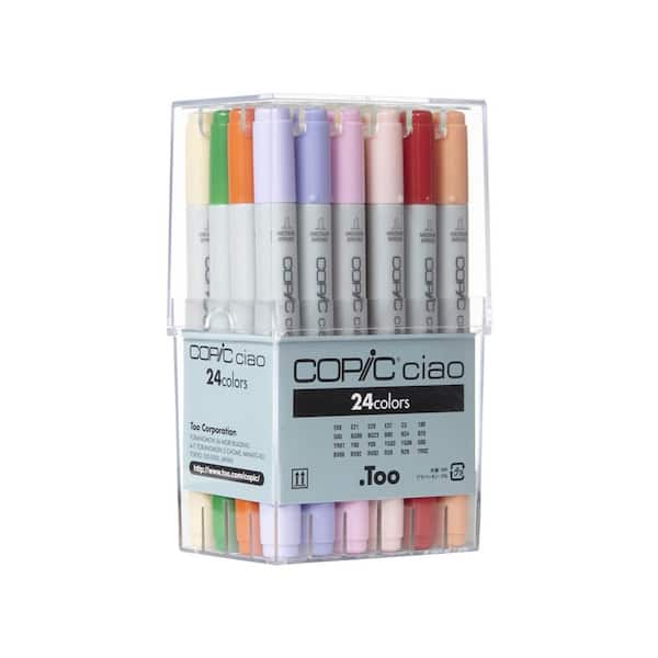 Copic Ciao Marker Set, Basic (24-Colors)