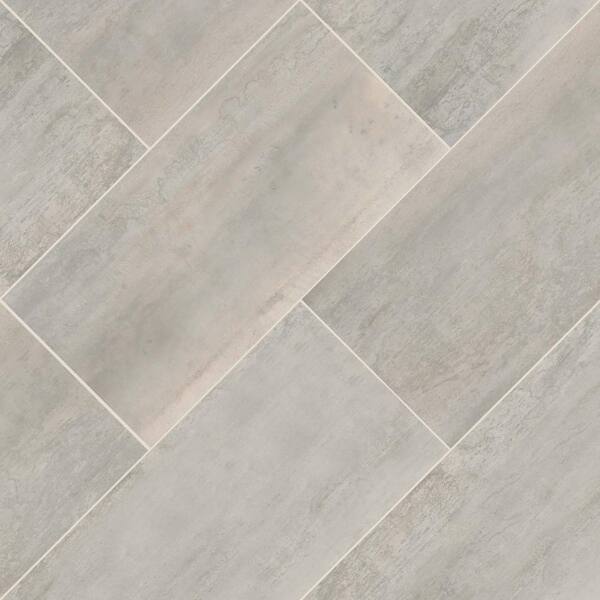 MSI Metallic Steel 24 in. x 48 in. Matte Porcelain Stone Look Floor and  Wall Tile (16 sq. ft./Case) NMETSTE2448 - The Home Depot